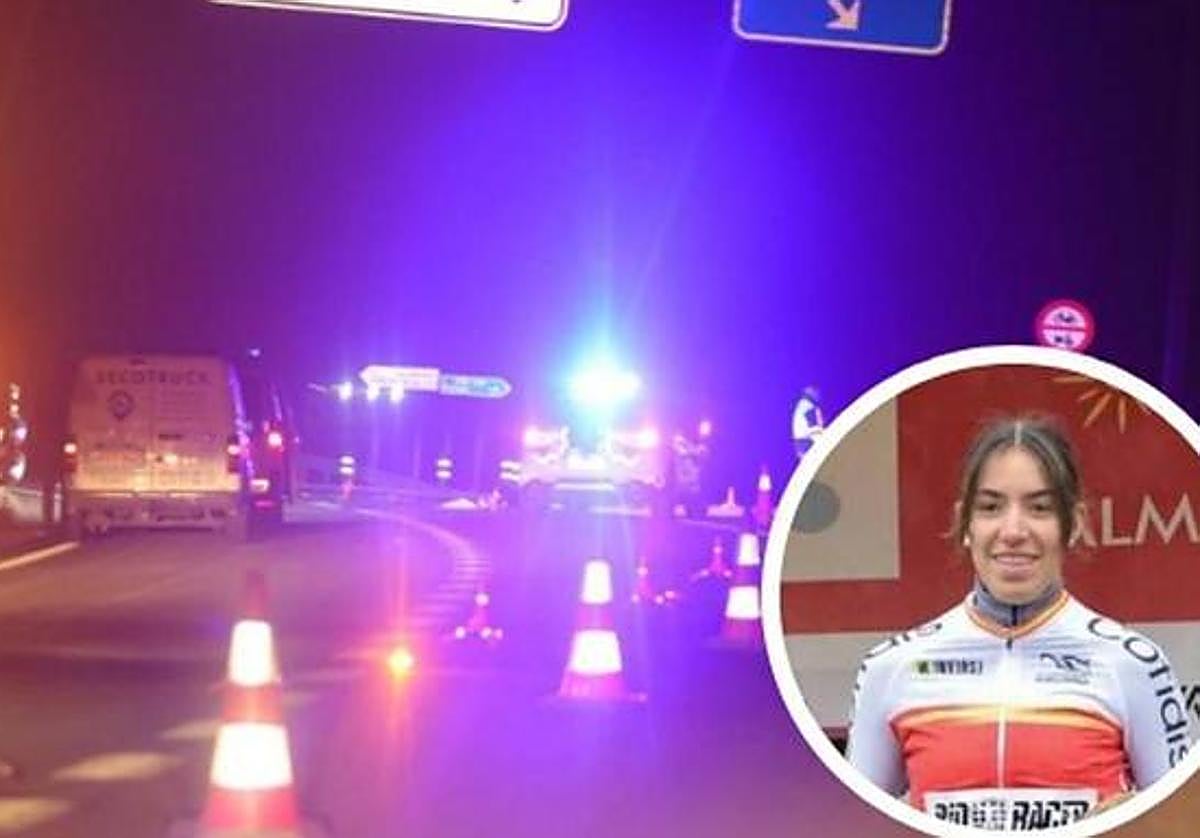 Lugar del accidente de la ciclista, de 18 años, Estela Domínguez en la entrada al Polígono de los Villares en Salamanca.