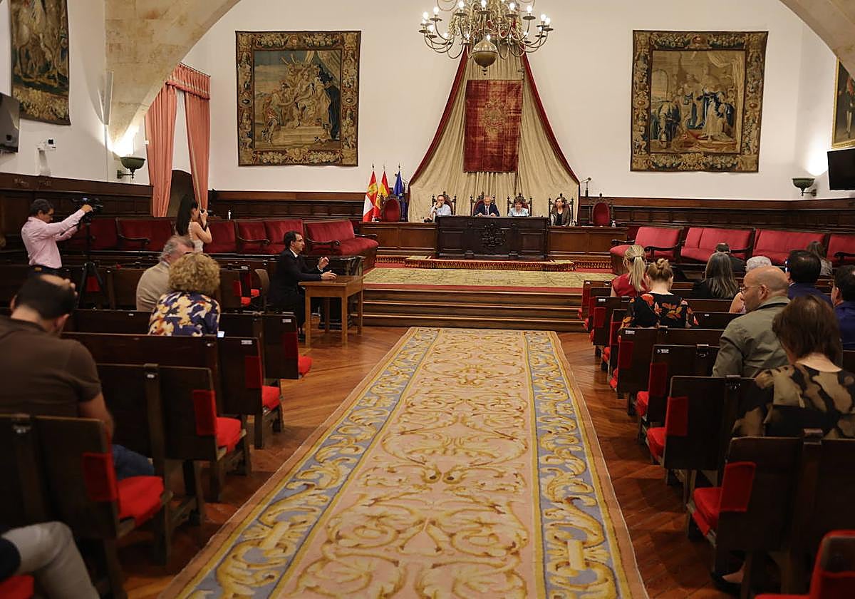 Paraninfo de las Escuelas Mayores de la Universidad de Salamanca.