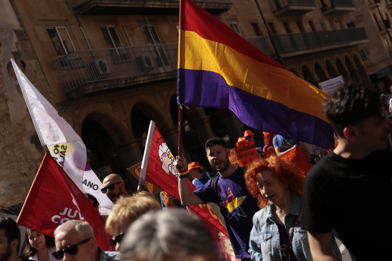 Marcha por el Día Internacional de los Trabajadores en Salamanca