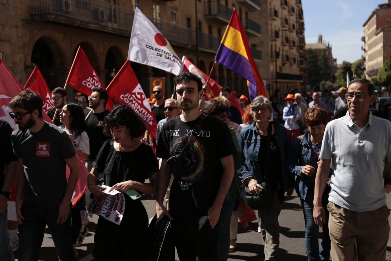 Marcha por el Día Internacional de los Trabajadores en Salamanca