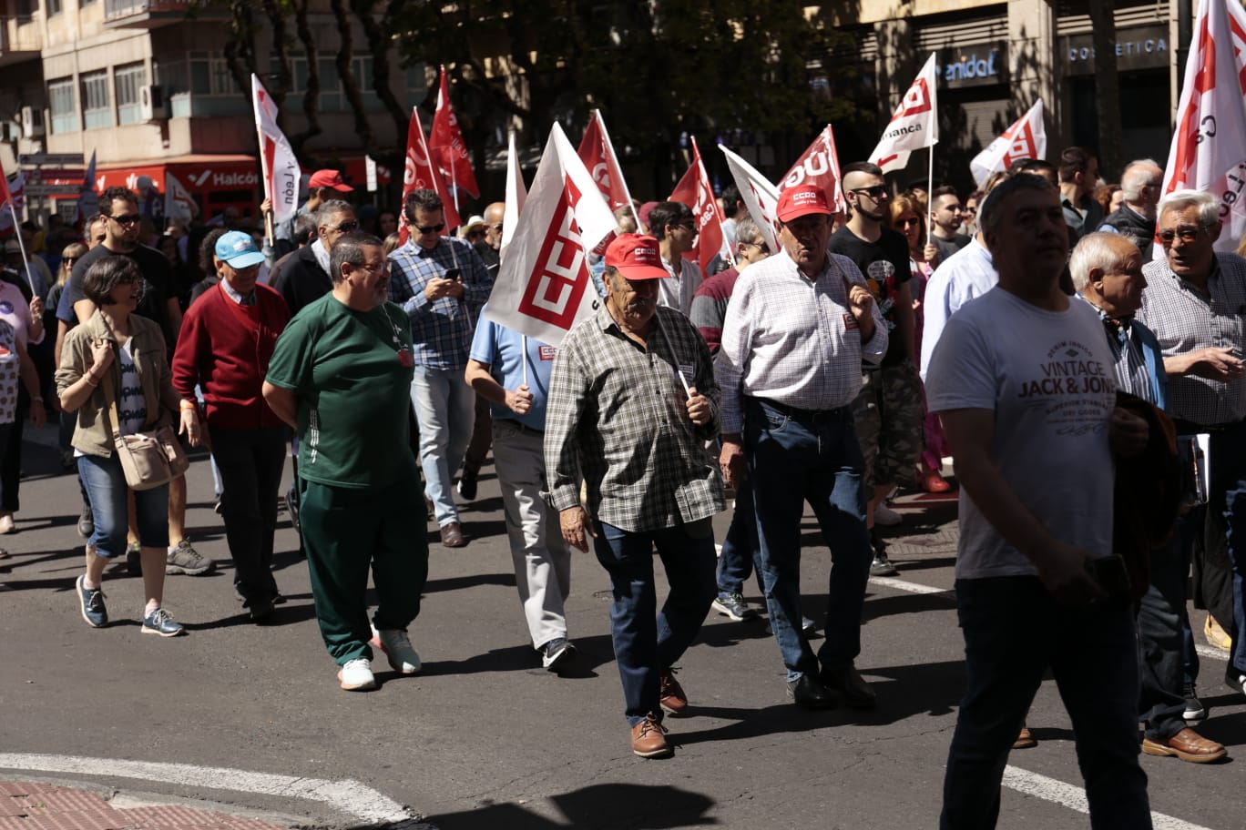 Marcha por el Día Internacional de los Trabajadores en Salamanca