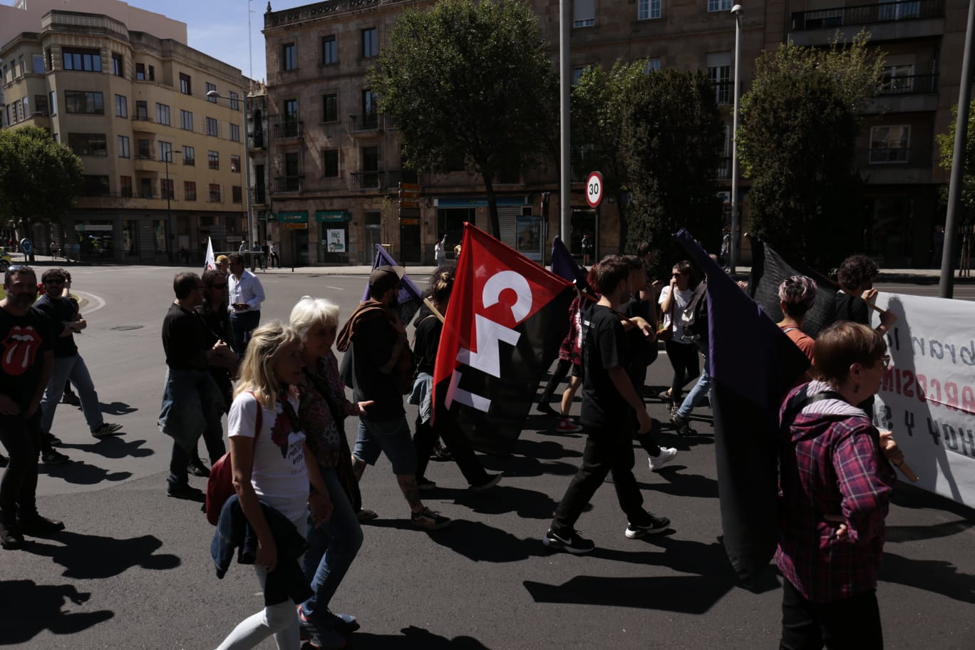 Marcha por el Día Internacional de los Trabajadores en Salamanca