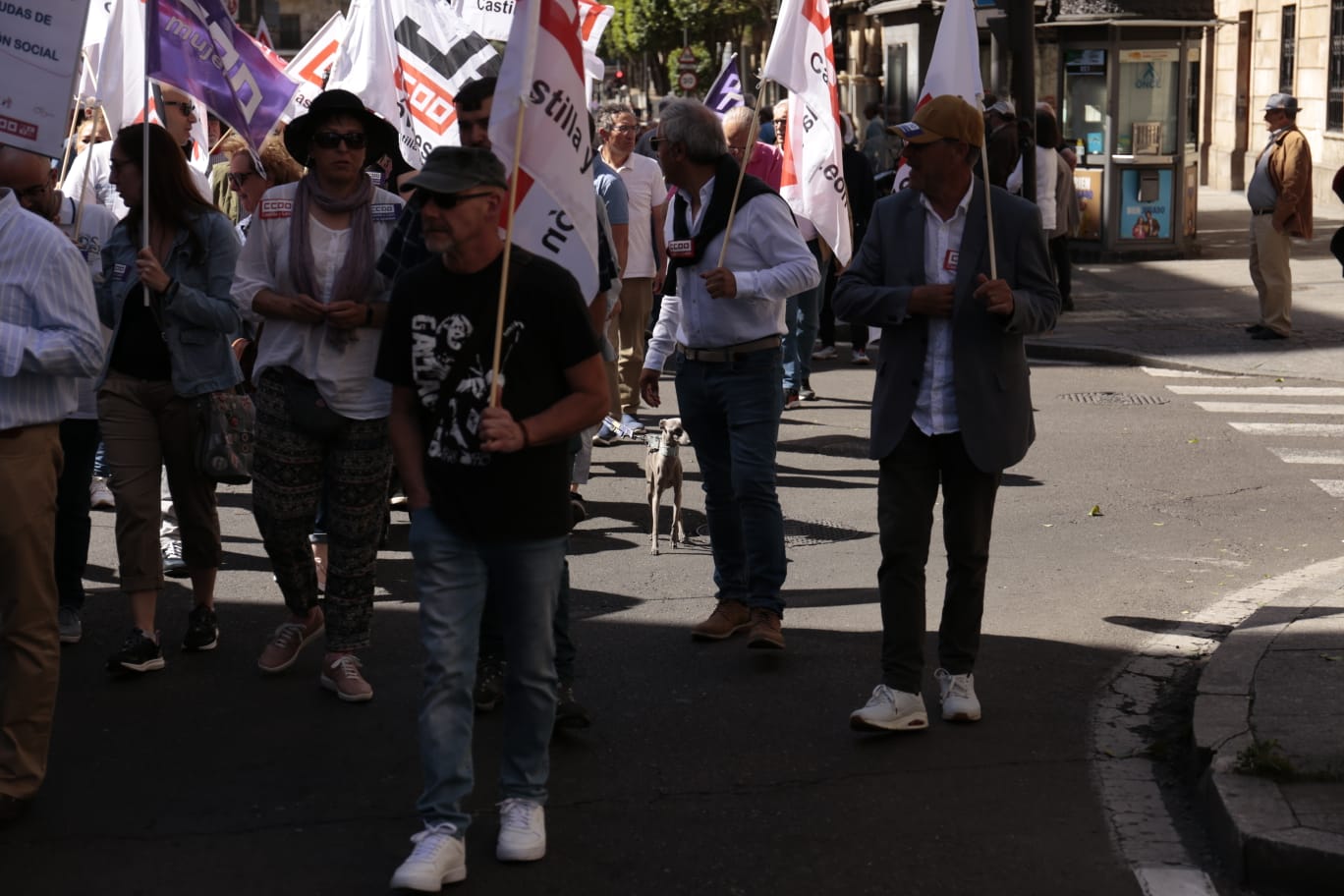 Marcha por el Día Internacional de los Trabajadores en Salamanca