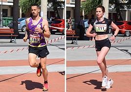 Jorge Vidal y Lorena Martín, ganadores de la prueba en Peñaranda.