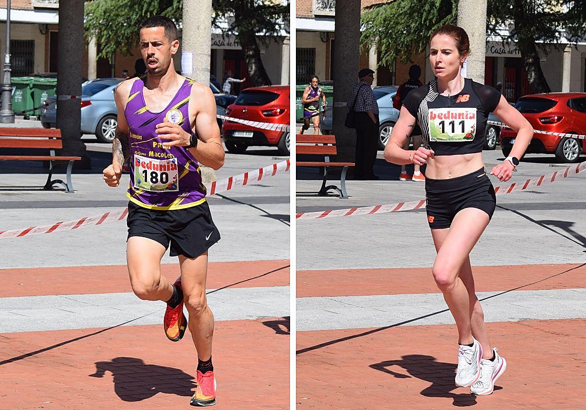 Jorge Vidal y Lorena Martín, ganadores de la prueba en Peñaranda.