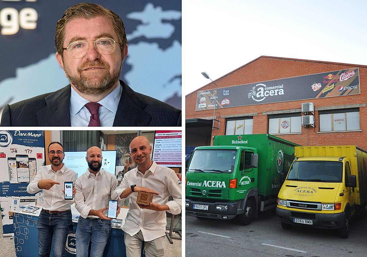 Isidoro Alanís, los emprendedores salmantinos que crearon Daremapp y la nave y camiones de Comercial Acera en el polígono de los Villares.