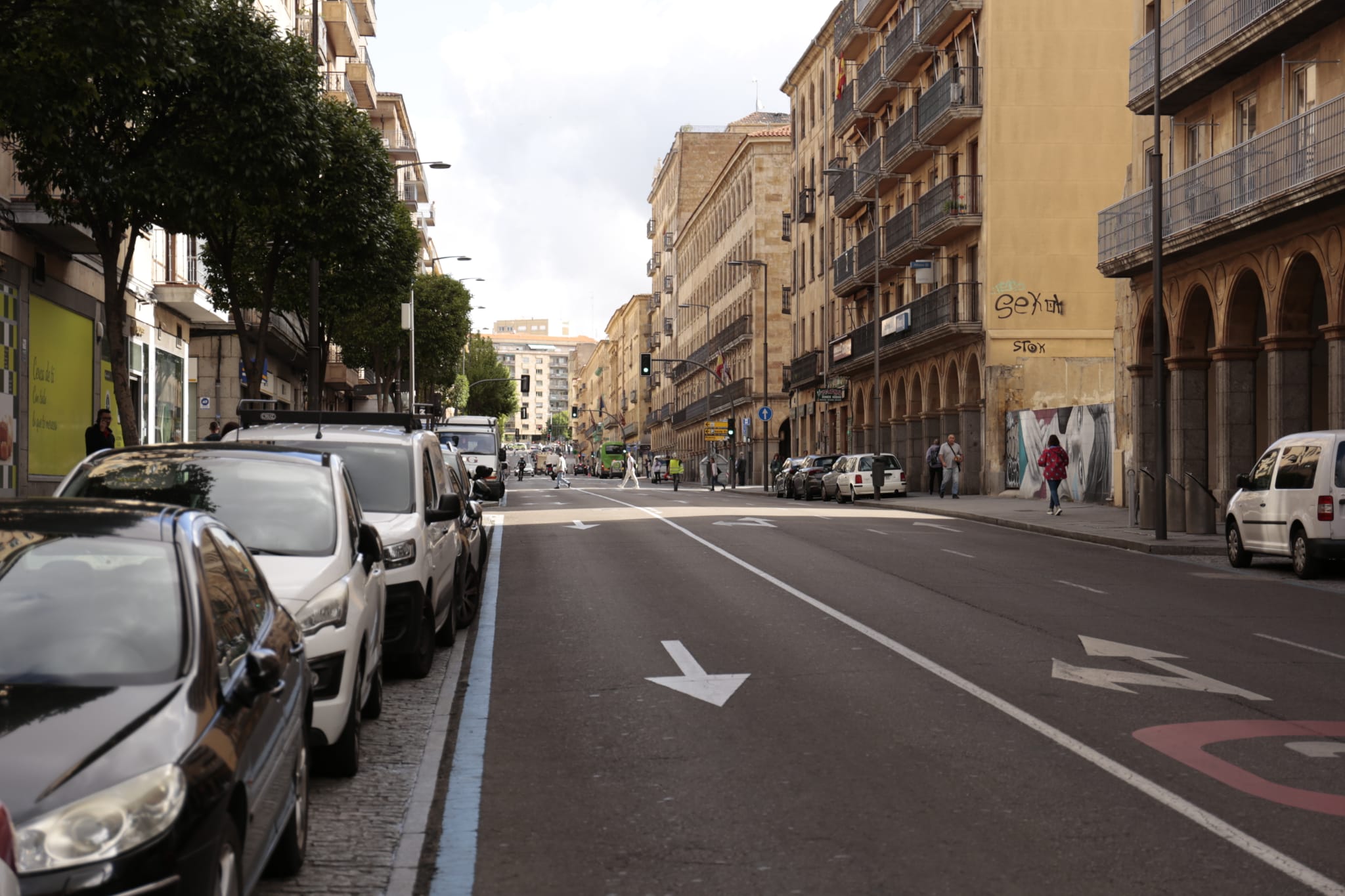 Los trabajadores de Justicia protestan en las calles en Salamanca
