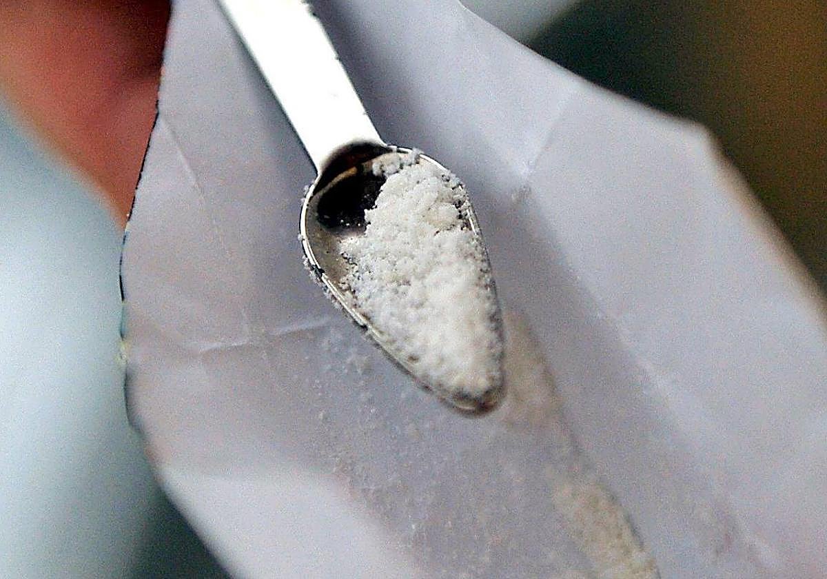 Una papelina de cocaína.