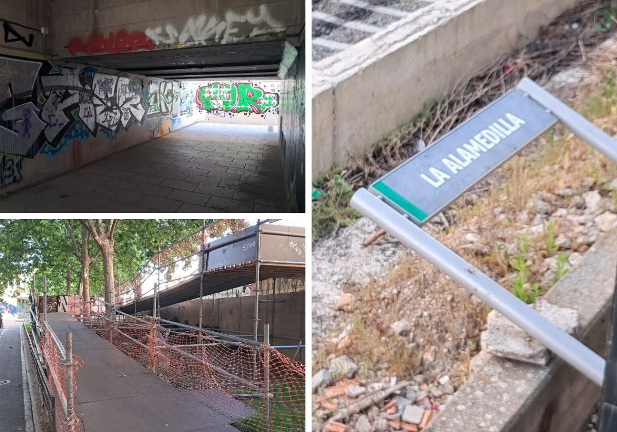 Estado actual del apeadero de La Alamedilla.