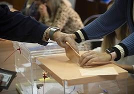Imagen de archivo de unas elecciones.