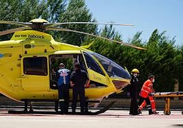 Helicóptero SACYL, foto de archivo