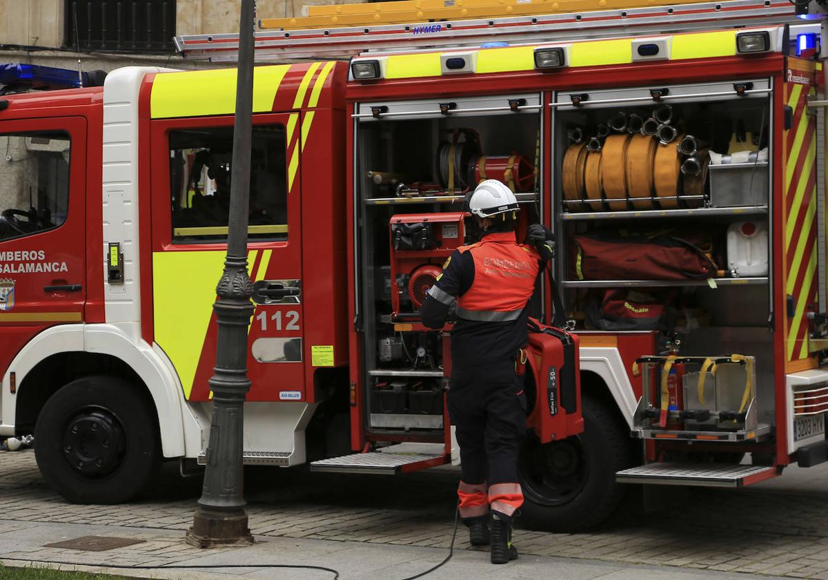 Bomberos en Salamanca.