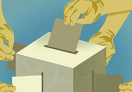 Imagen de archivo de unas elecciones.