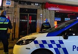Agentes de la Policía Local de Salamanca, en una imagen de archivo.