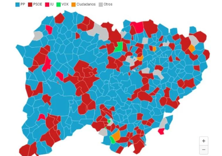 El mapa político de Salamanca tras el 28M: de qué color son los ayuntamientos