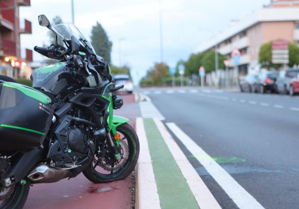 La motocicleta siniestrada.