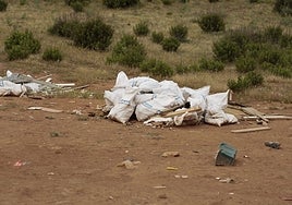 Nuevos escombros en una parcela que se había limpiado recientemente en Pizarrales.