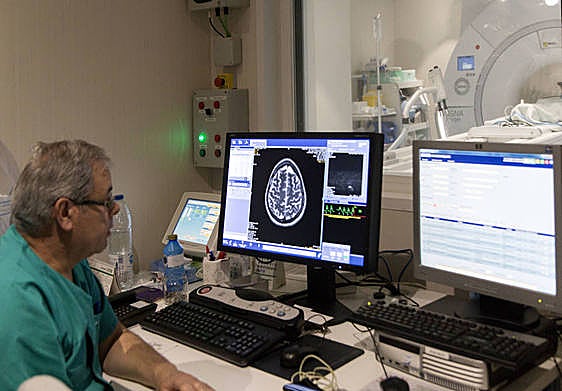 Resonancia magnética en el Hospital de Salamanca.