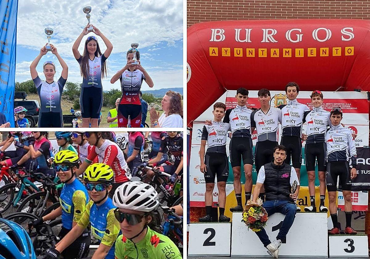 Corredores de las escuelas ciclistas de Salamanca en las pruebas disputadas en el fin de semana.