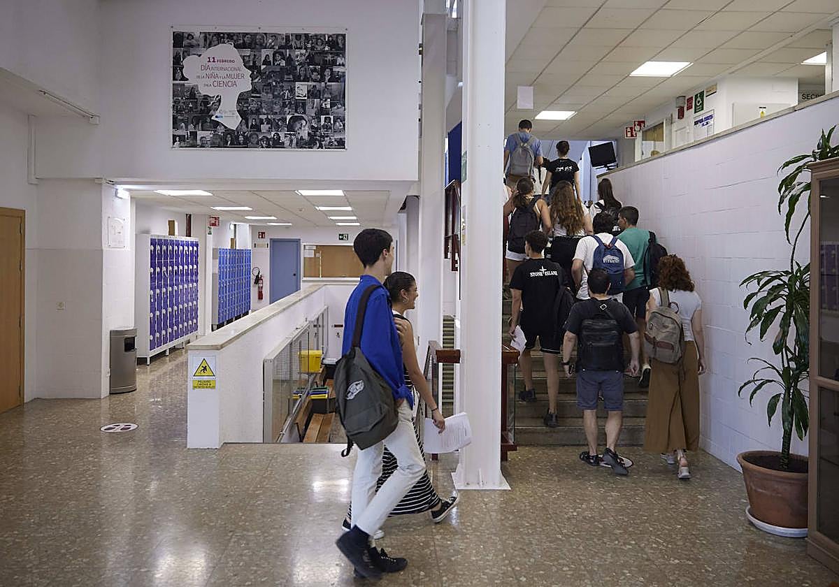 Imagen de archivo del interior de un instituto de Bachillerato.