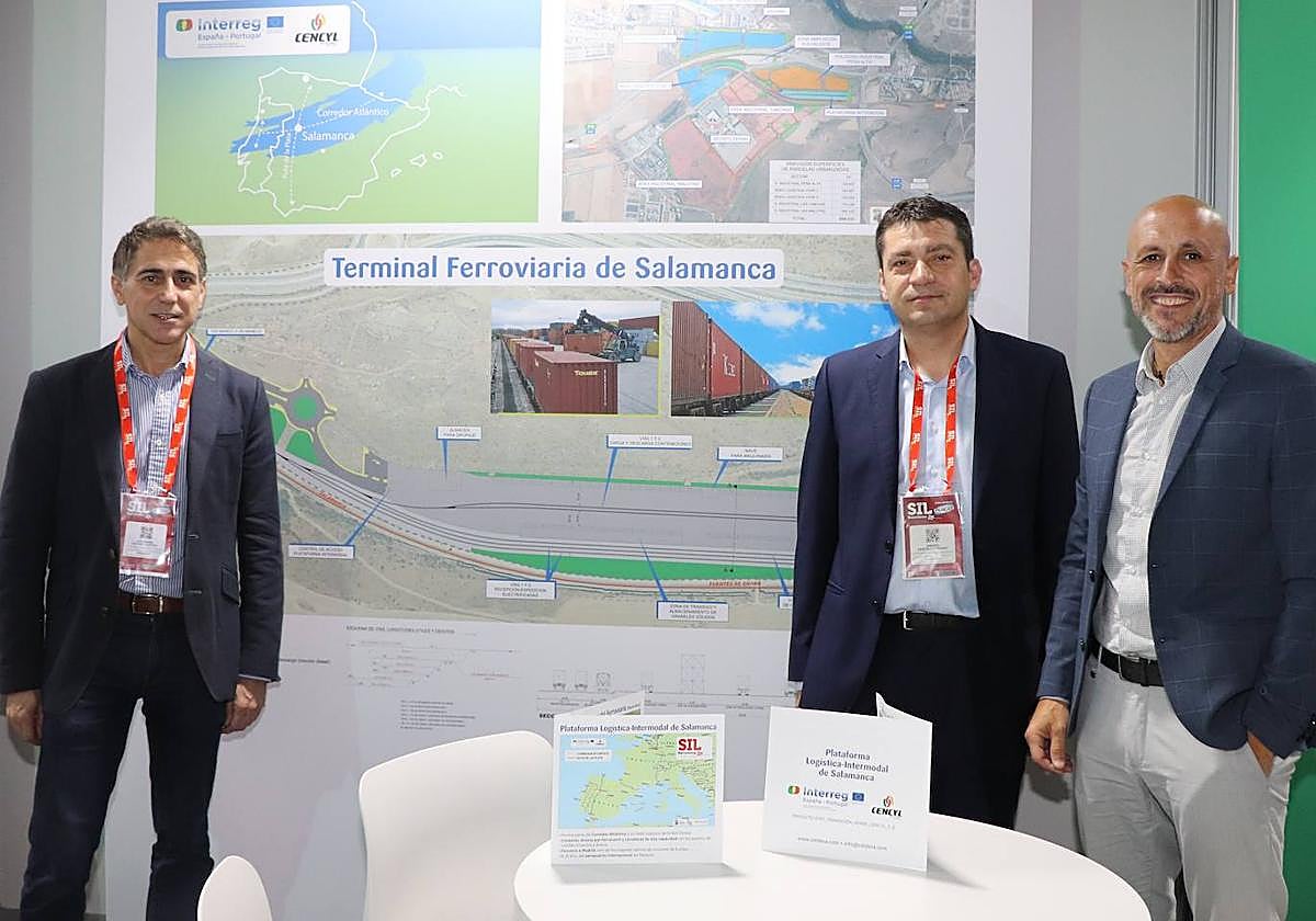 Representantes de Salamanca en el Salón Internacional de la Logística de Barcelona.