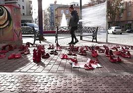 Día Internacional contra la Violencia Machista en Salamanca en el barrio del Oeste en una imagen de archivo.