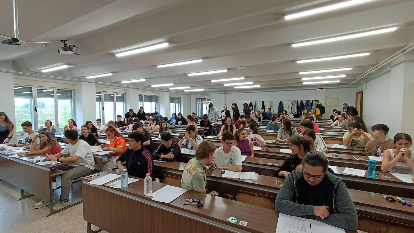 La prueba de la EBAU minutos antes de comenzar en Salamanca.