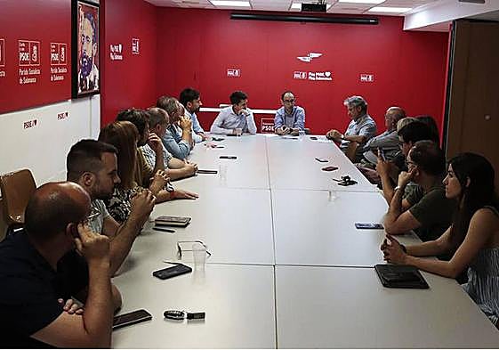 Ejecutiva del PSOE en Salamanca.
