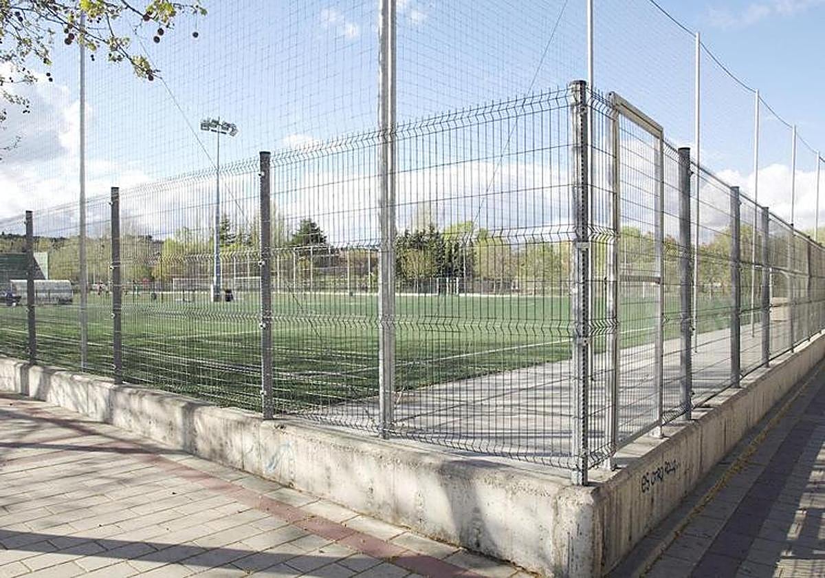 Campos de fútbol en el barrio de La Victoria en Valladolid.