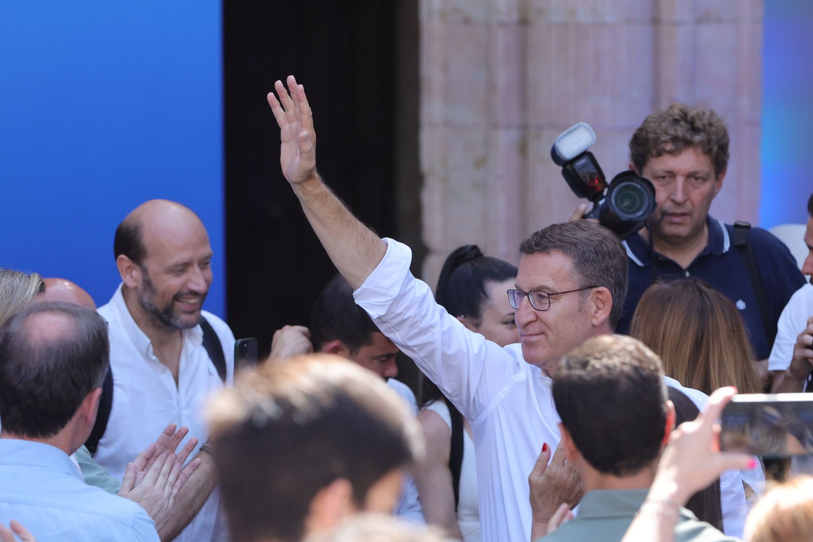 Feijóo visita Salamanca antes de la campaña electoral