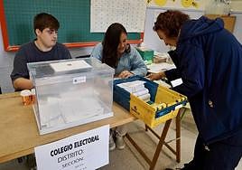 Mesa electoral en las últimas municipales.