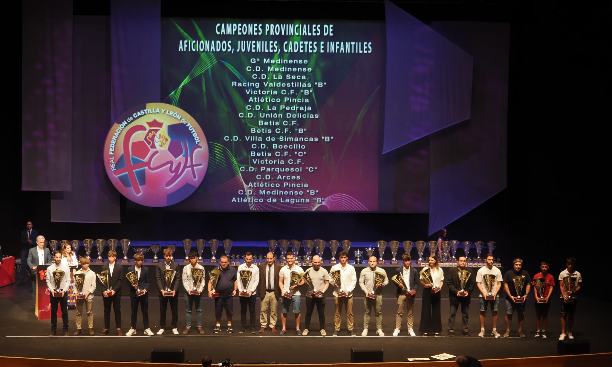 Entrega de trofeos a los Campeones RFCYLF 2022/23