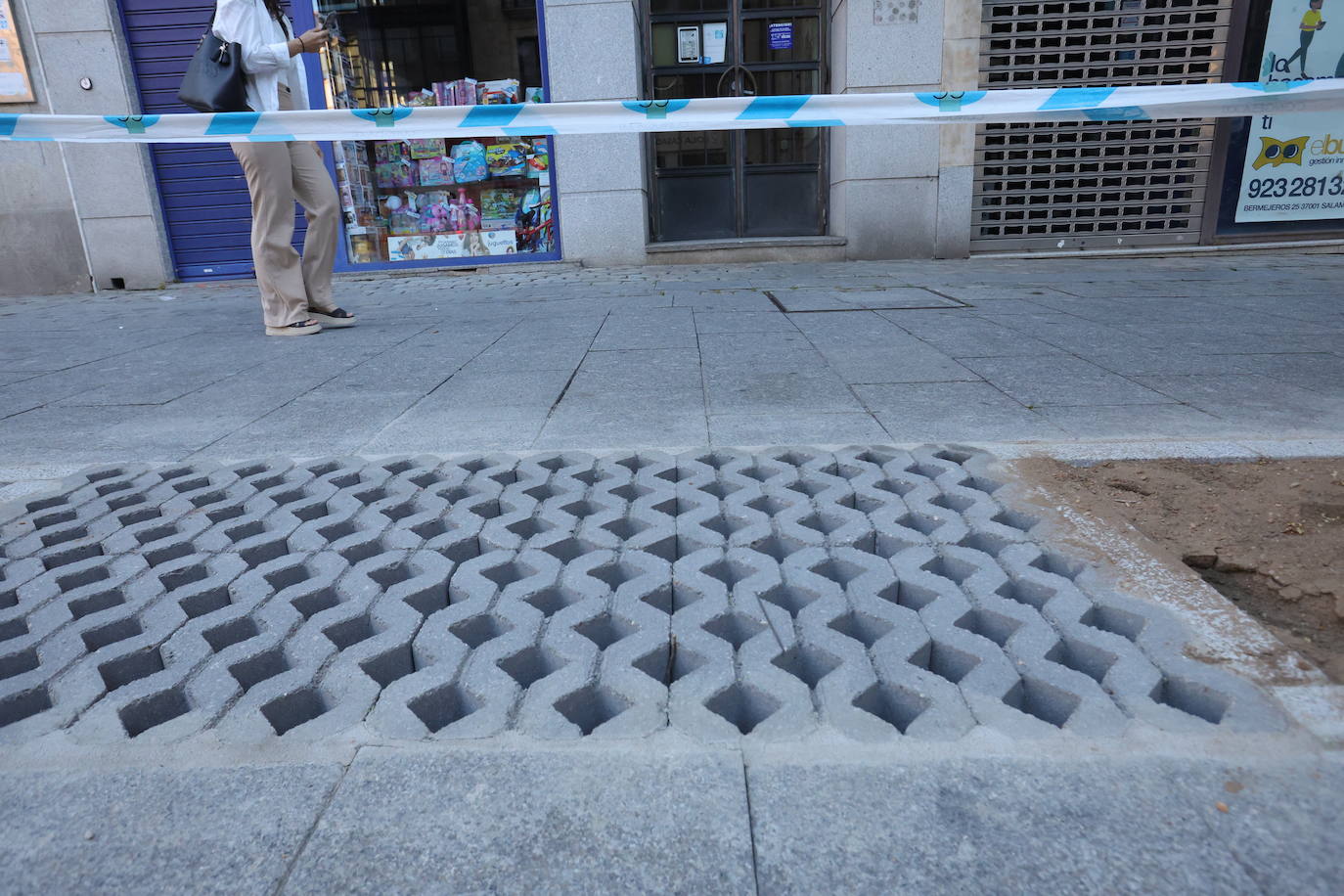 Obras del proyecto LIFE Vía de la Plata en el centro de Salamanca