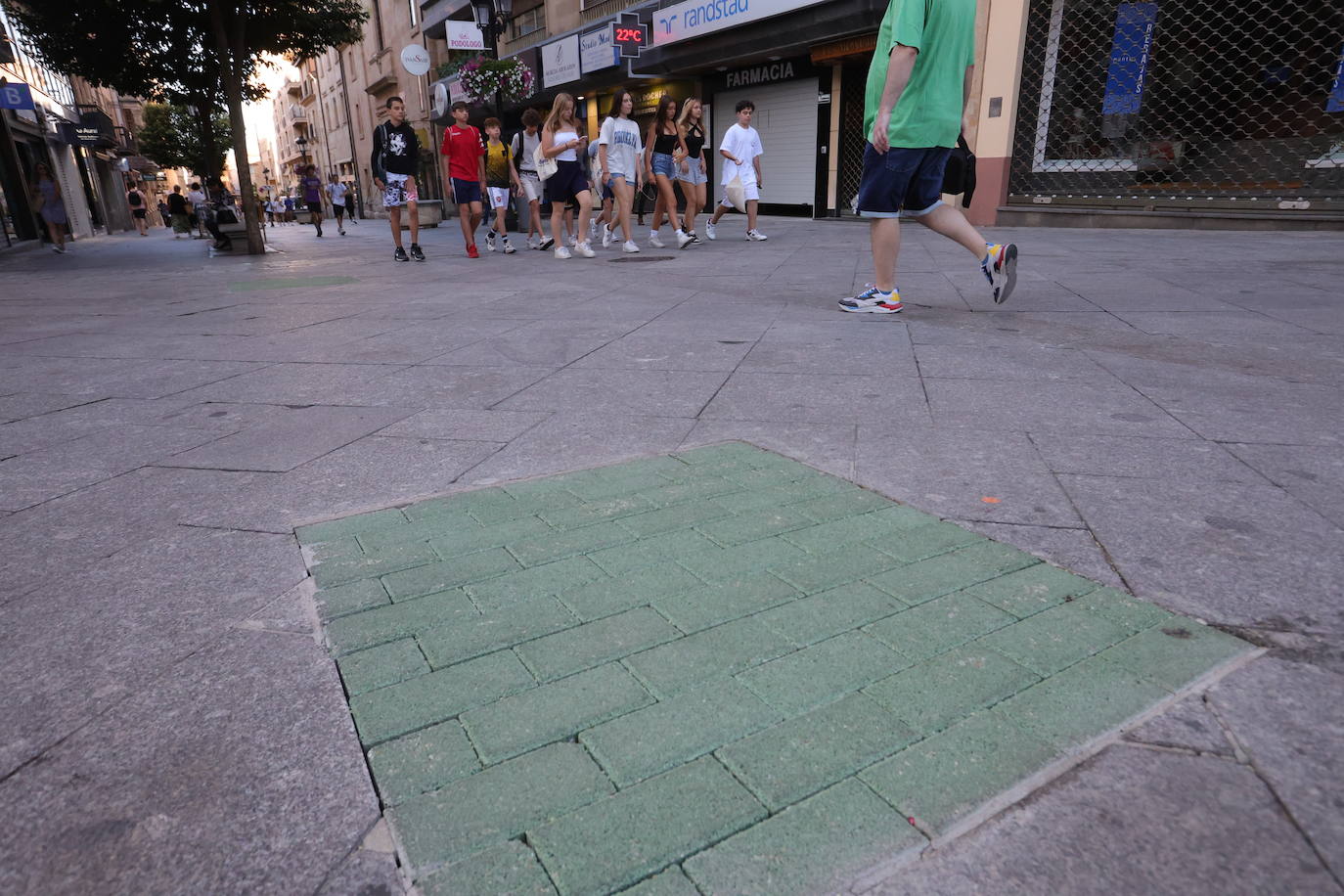 Obras del proyecto LIFE Vía de la Plata en el centro de Salamanca
