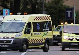 Un camión volcado y un atropello dejan dos heridos de más de 60 años en Salamanca