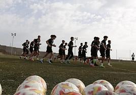 Entrenamiento de Unionistas esta pretemporada.