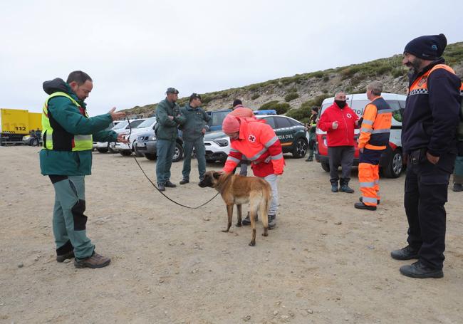 Uno de los operativos de búsqueda en Béjar.