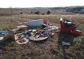 Imagen de uno de los lugares en los que se han depositado escombros.