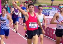 Mechaal celebra su triunfo con Mario García Romo entrando en tercer lugar.