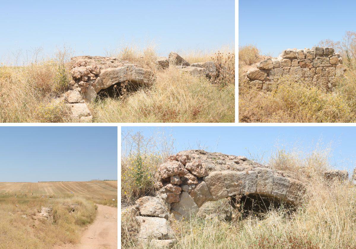 Estado del puente del camino de Aldealama, en San Cristóbal de la Cueta.