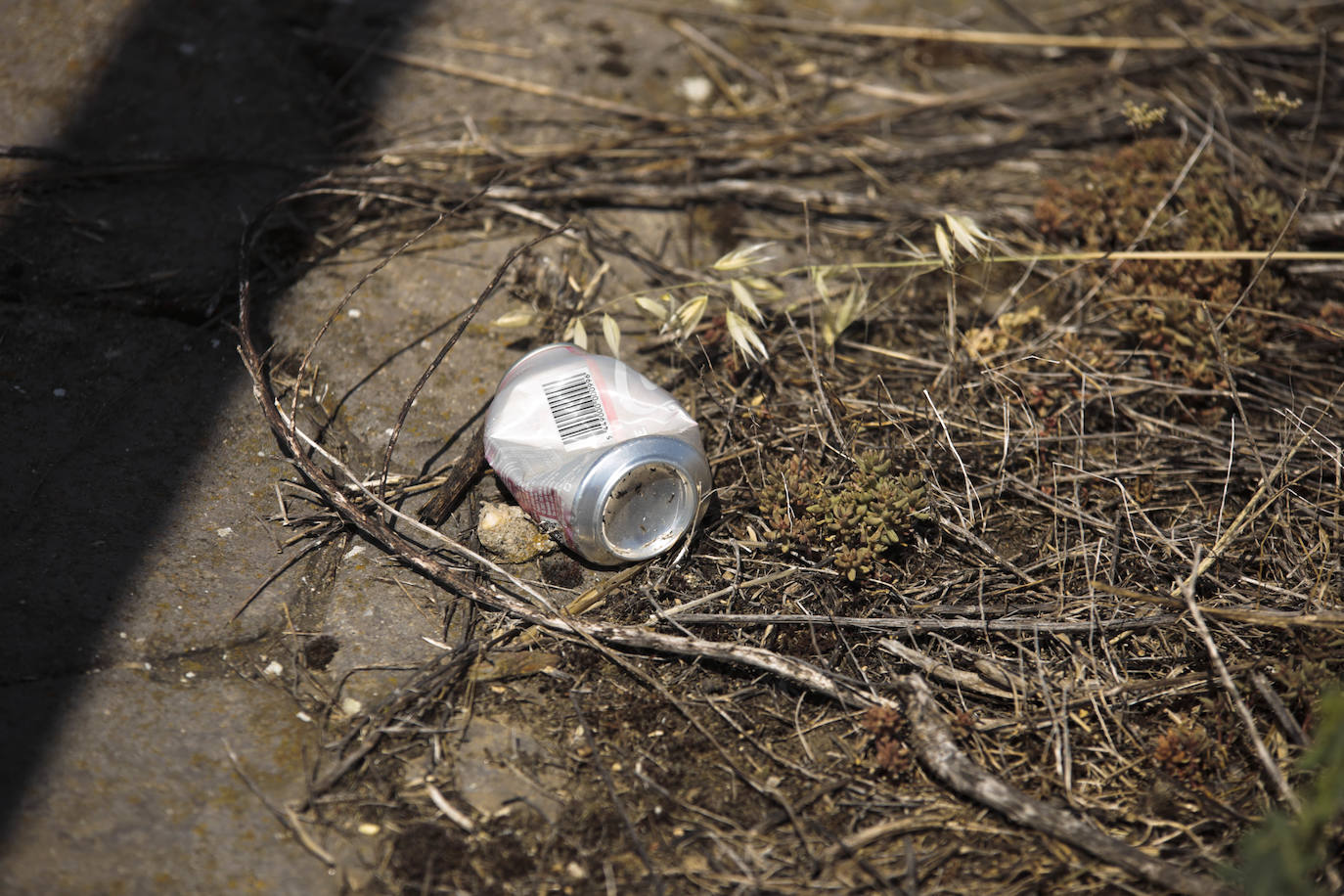 Cuando las cunetas se convierten en un vertedero