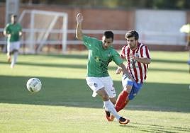 Piojo, en un partido de una etapa anterior en el Guijuelo.