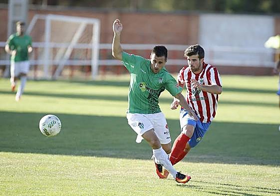 Piojo, en un partido de una etapa anterior en el Guijuelo.