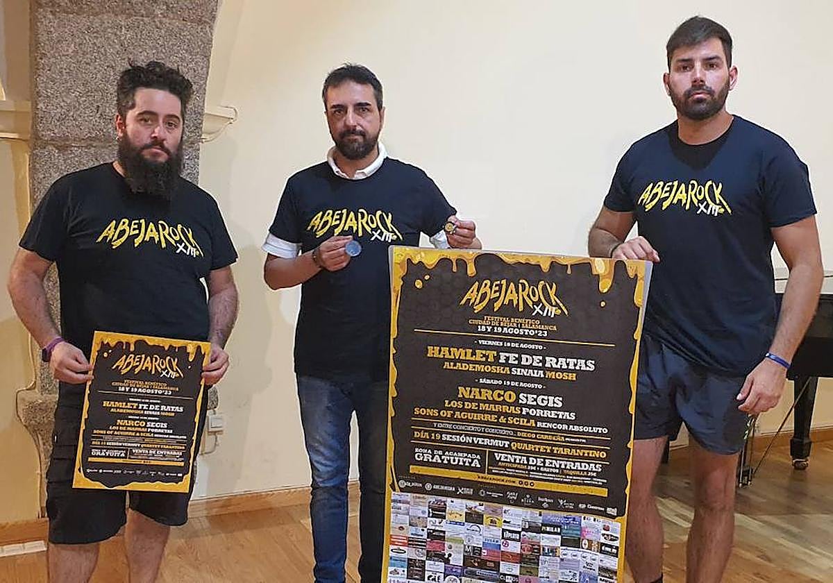 Presentación de la edición de este año del festival AbejaRock en la localidad de Béjar.