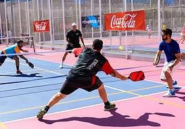 Partido de pickleball en el Spanish Open 2017 celebrado en Madrid.
