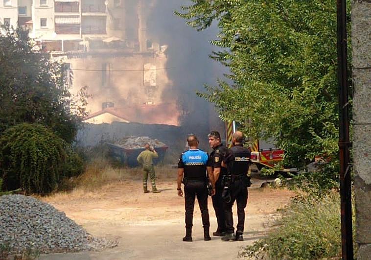 Incendio en Béjar.
