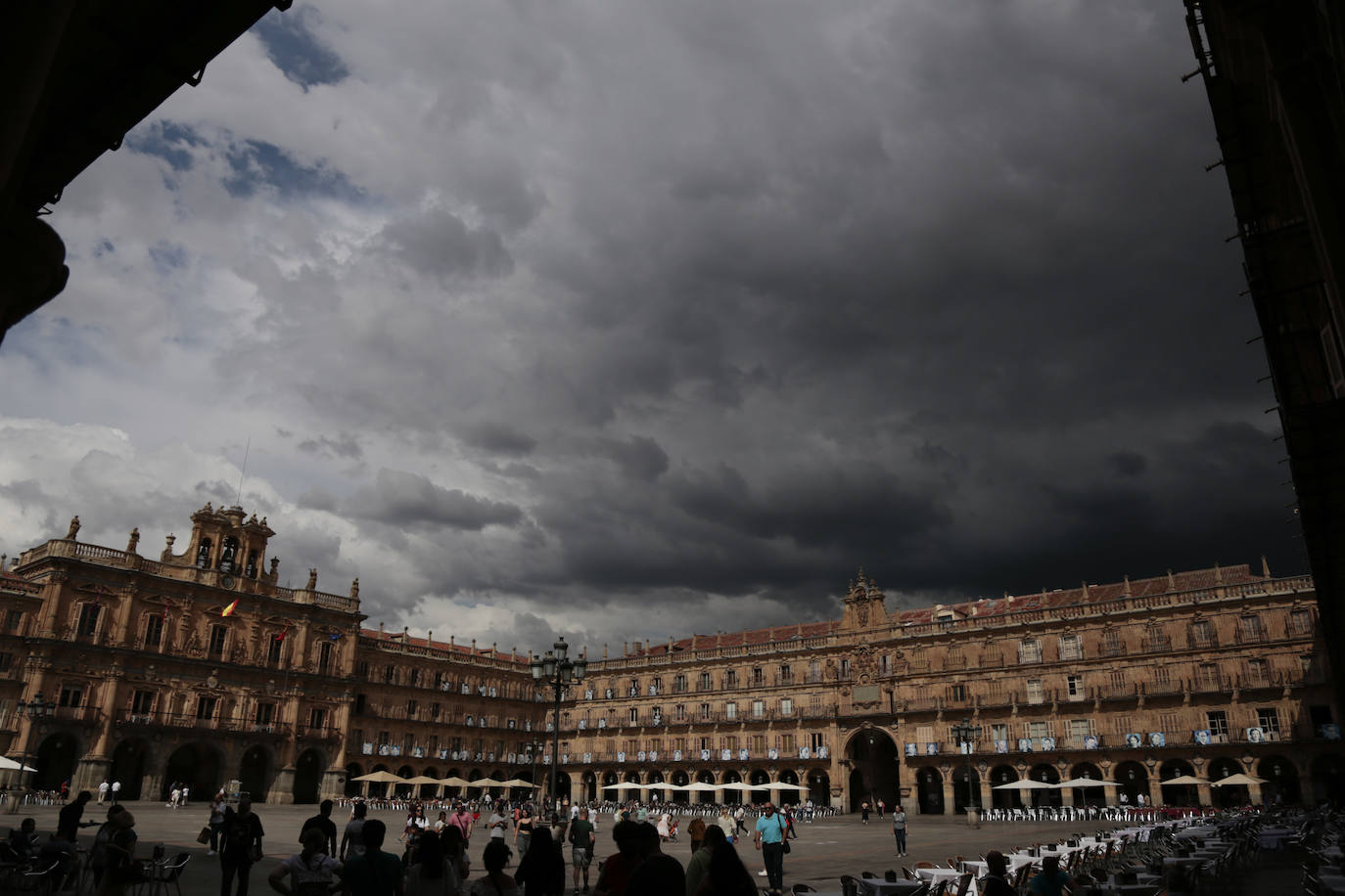 Día de tormenta en Salamanca.