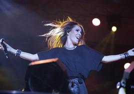 Malú, durante el concierto en Salamanca.