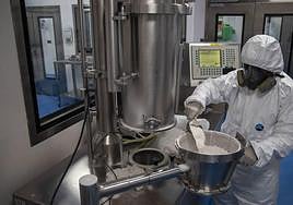 Producción de medicamentos contra el Covid.