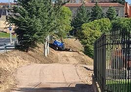 Nuevo tramo de obras para el carril bici.